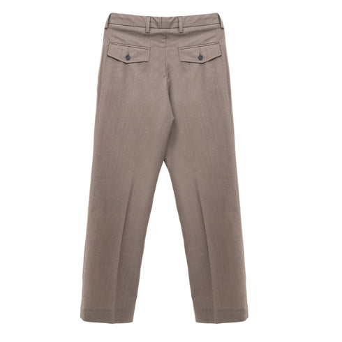 Mfpen Formal Trousers Mud Tropical Wool M323-48 Degli Uberti